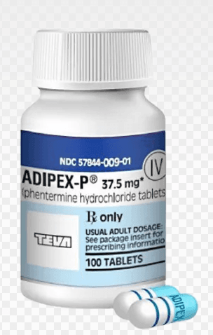 Adipex-P (Phentermine) 37.5mg — 100 Tablets