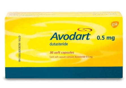 Avodart (Dutasteride) 0.5mg — 30 Capsules