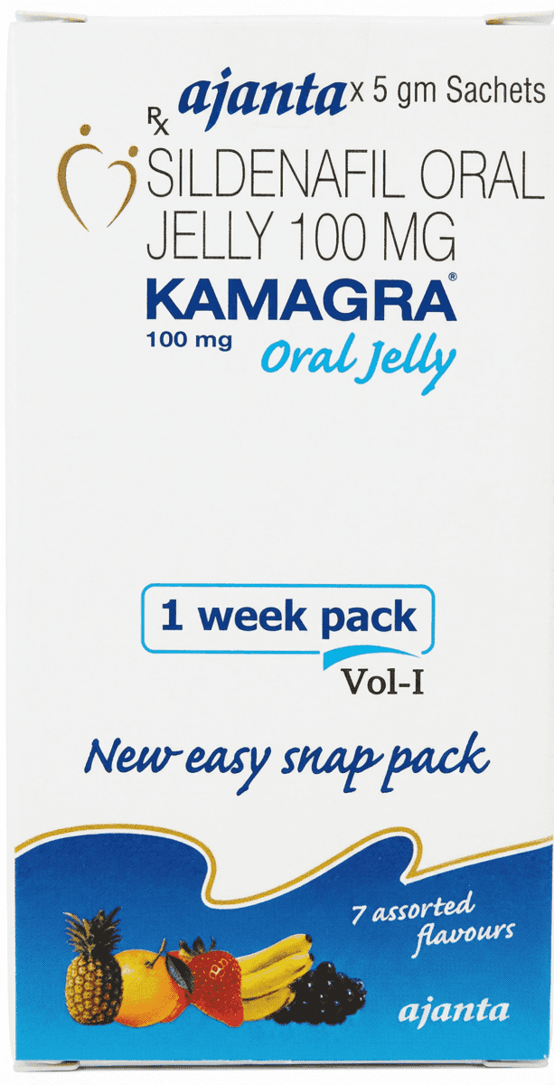 Kamagra Oral Jelly (Sildenafil) 100mg — 7 Sachets