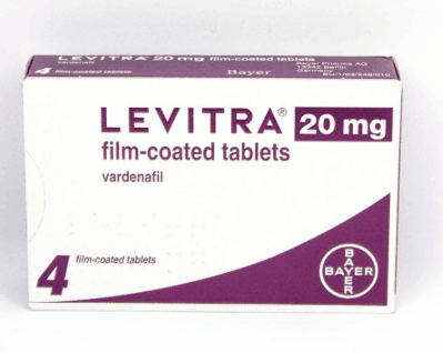 Levitra (Vardenafil) 20mg — 4 Tablets