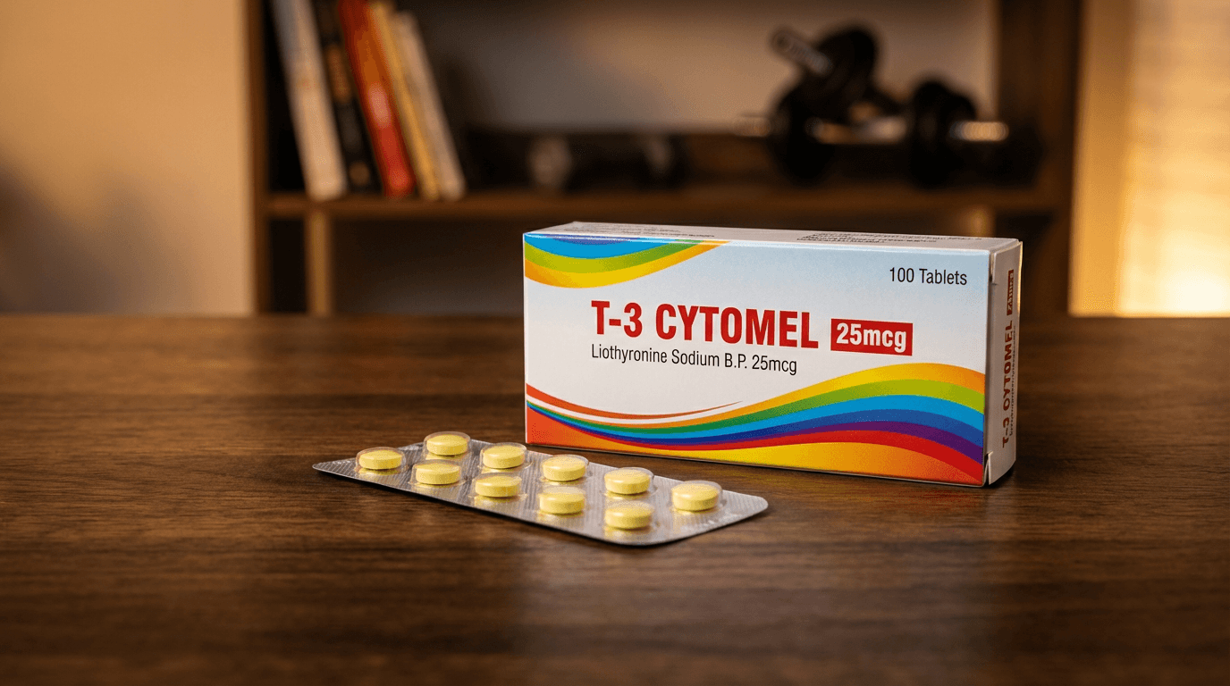 T3 Cytomel (Liothyronine Sodium) 25mcg — 100 Tablets