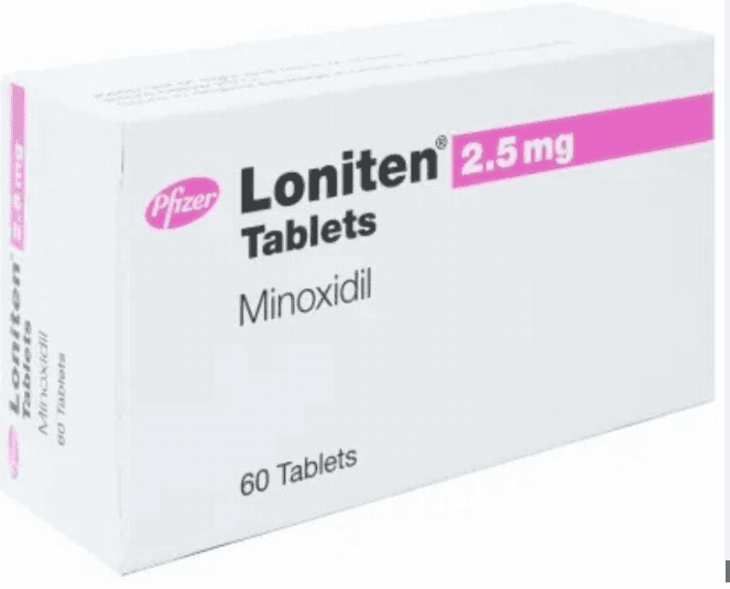 Loniten (Minoxidil) 2.5mg Tablets — 60 Tablets
