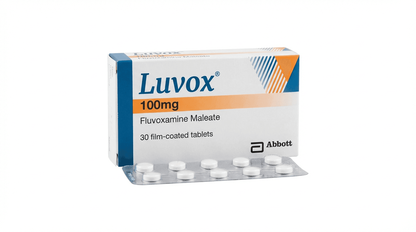 Luvox (Fluvoxamine) 100mg — 30 Film-Coated Tablets
