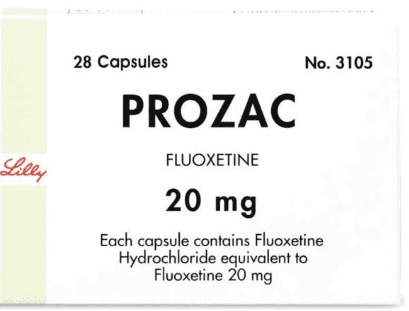 Prozac (Fluoxetine) 20 mg — 28 capsules