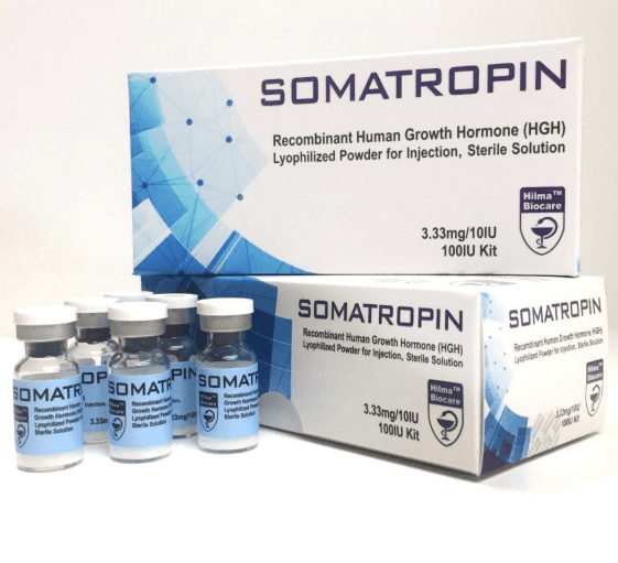 Somatropin (HGH) 100 IU Kit — 10 × 10 IU vials