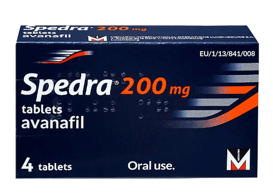 Spedra (Avanafil) 200mg — 4 Tablets