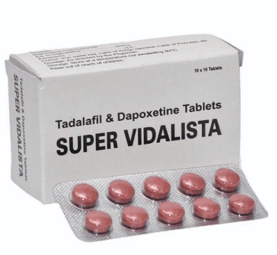 Super Vidalista (Tadalafil 20mg + Dapoxetine 60mg) — 10 Tablets