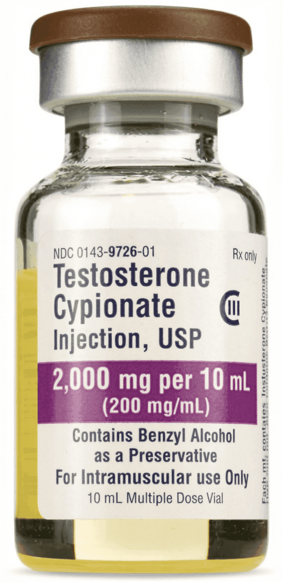 Testosterone Cypionate 200mg/ml — 10ml Multi-Dose Vial
