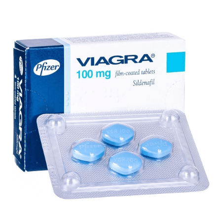 Viagra (Sildenafil) 100mg — 4 Tablets
