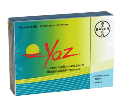 Yaz (Drospirenone 3mg / Ethinyl Estradiol 0.02mg) — 28 Tablets